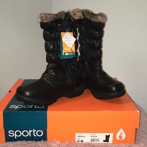 Brand new black winter boots.